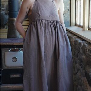 NWOT Rudy Jude Apron Dress in Bark size S